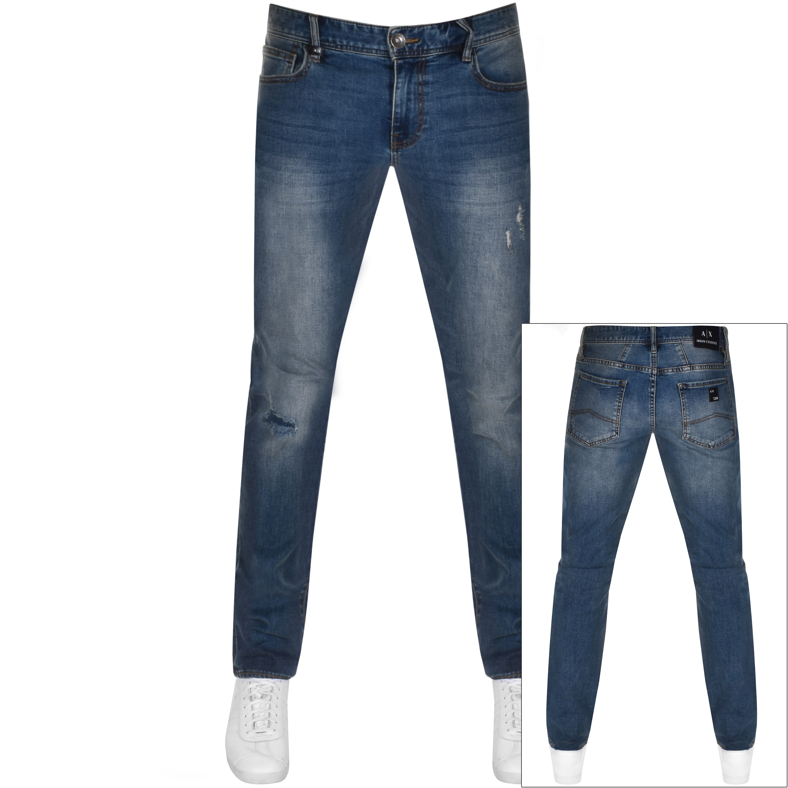 Alternative Image for ProductArmani Exchange J14 Skinny Fit Jeans Blue1
